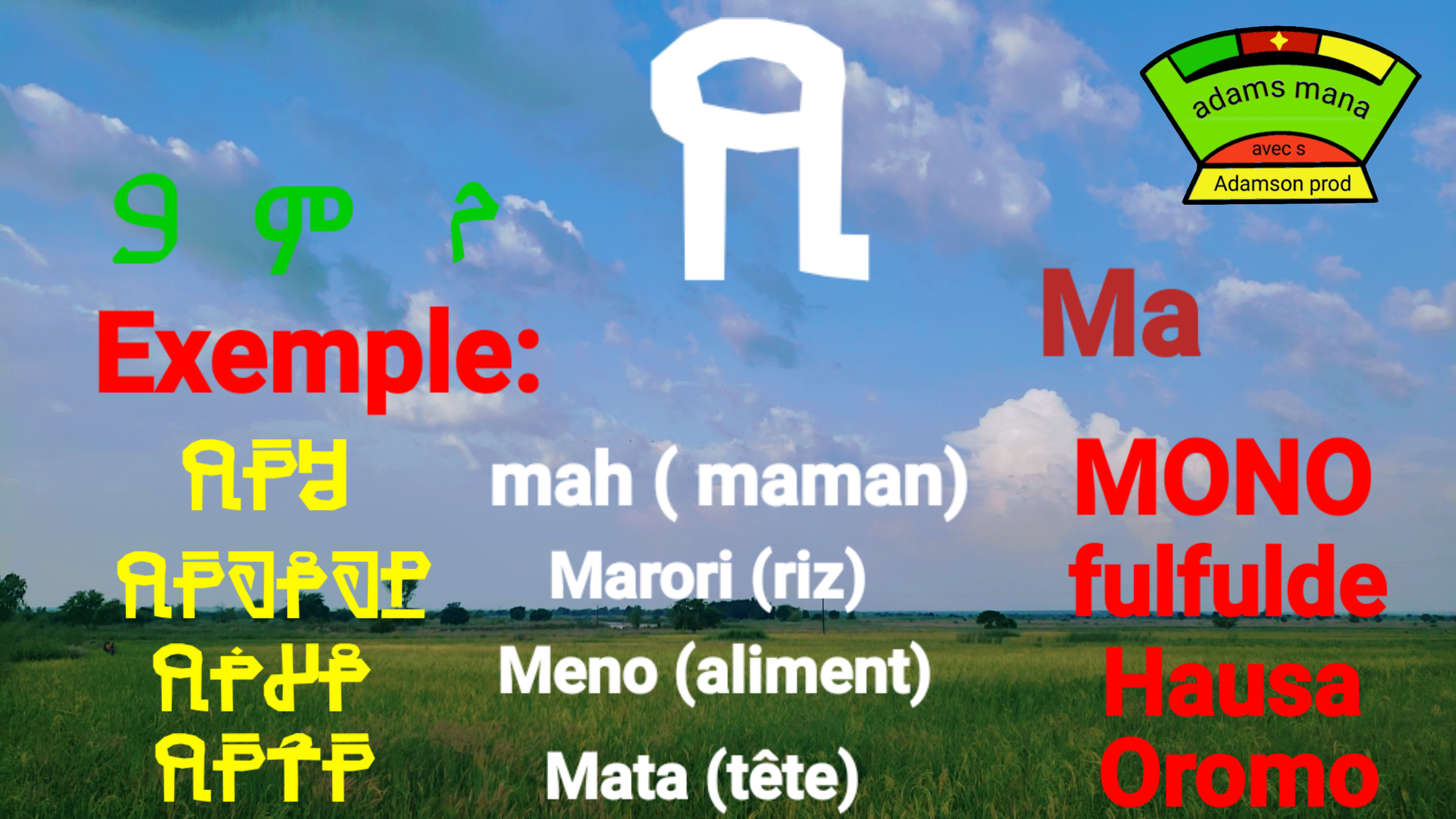 Vocabulaire illustré Alphabet MONO - Mah